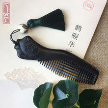 Sandalwood Comb for Meridian Scalp Massage, Anti-Static Hair Comb for Women, Medium-Tooth Volumizing Comb, Meridian Comb Gift Box