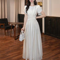 French-style Vintage High-waisted Figure-flattering Dress