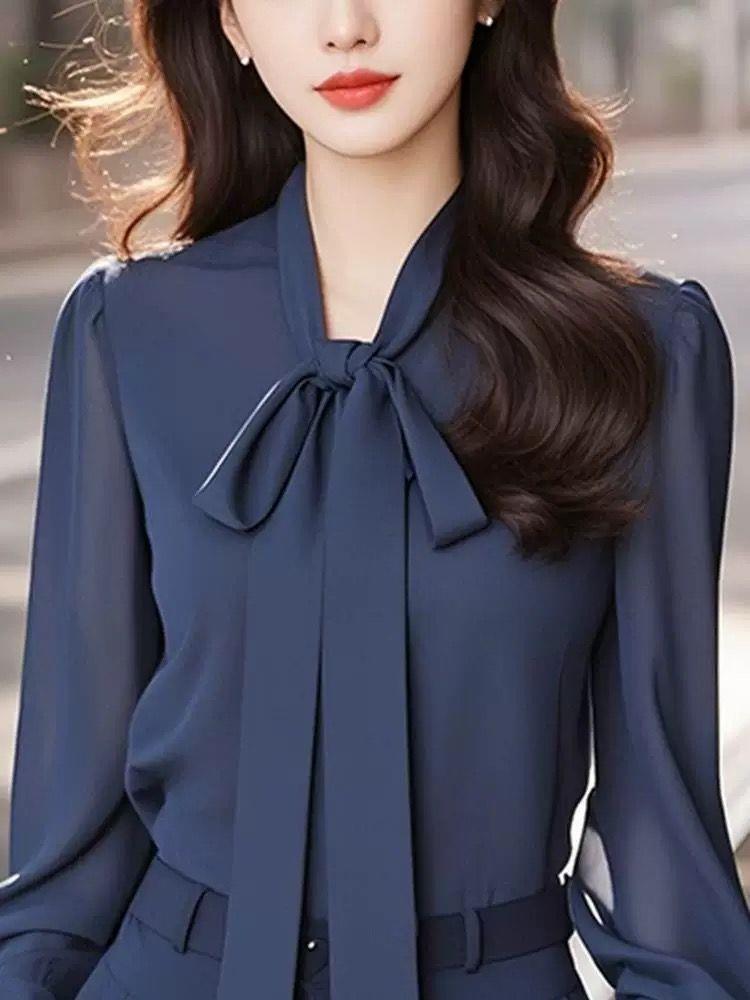 Elegant And Chic Blue Shirt Set With A Little Dress