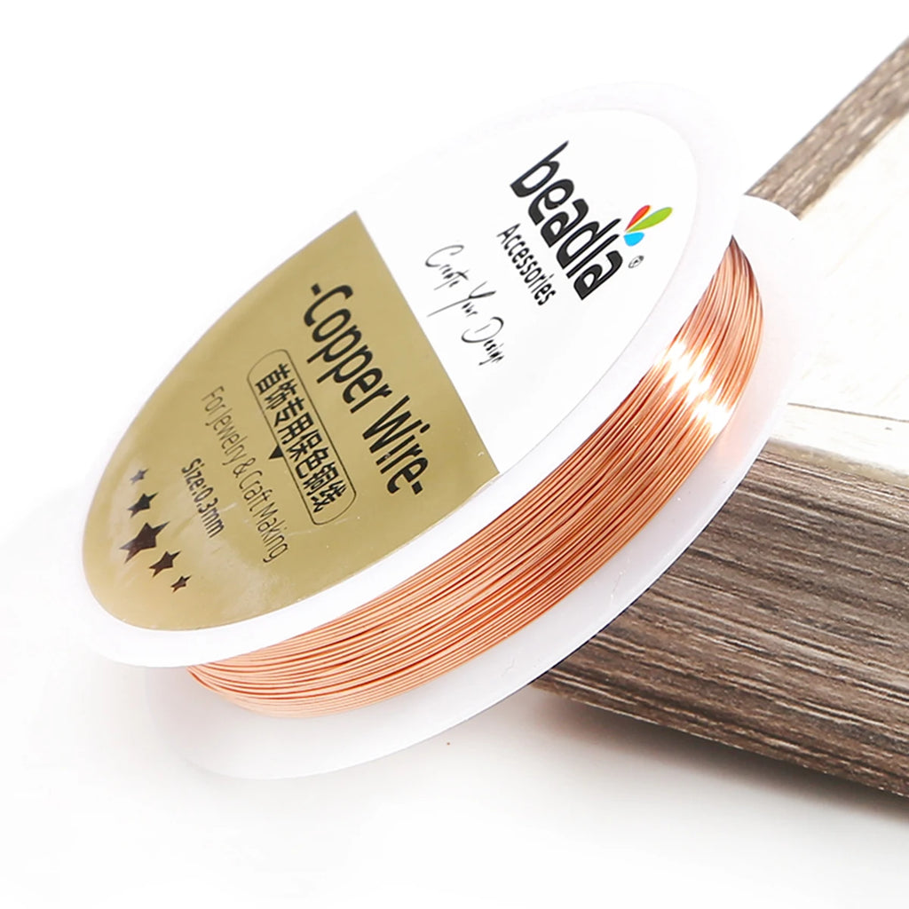 No Fade Wire 0.3 0.4 0.5 0.6 0.8 1.0mm 1.5-15Meters/Roll KC Gold/Silver/Copper Beading Wire Jewelry Cord String for Craft Making