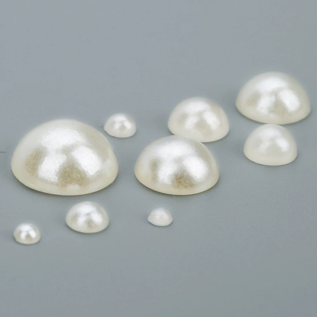 50-500pcs/lot Flat Back Half Pearl Beads 2/3/4/5/6/8/10/12/14mm Domed Cabochon Beads DIY Jewelry Making Material F1541