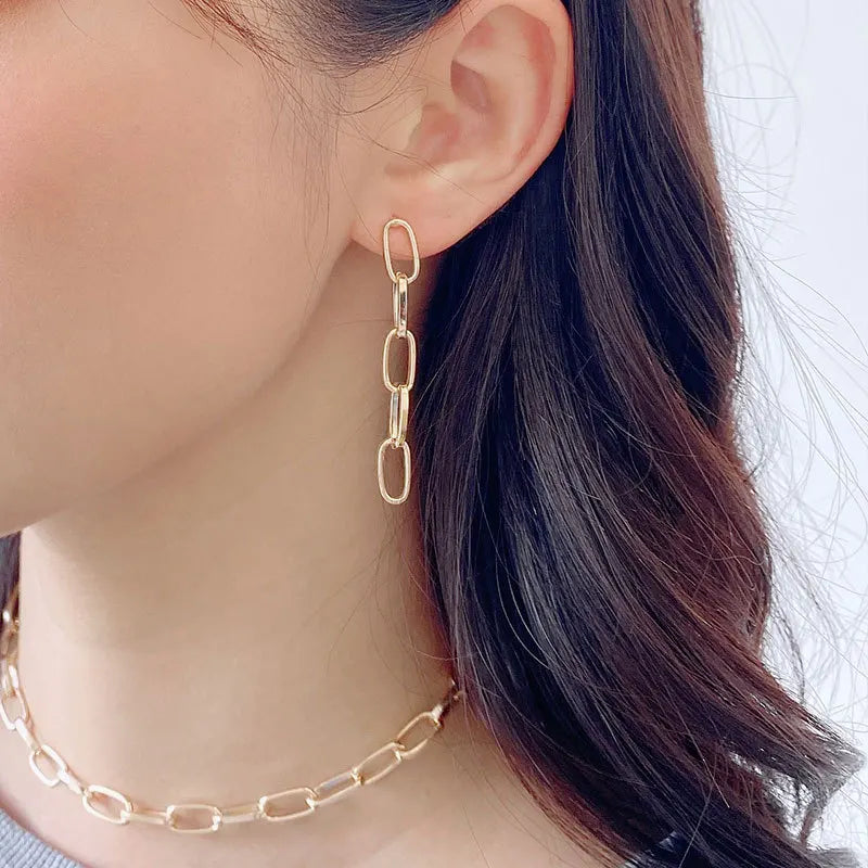 Sexy Clavicle Short Punk Gold Color Big Chains Necklaces Gothic Jewelry Women Pendant Choker Neckalce Girl Valentine's Day Gift