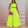 Custom Women Clothing 2 Pieces Sets Custom Wholesale Ladies Casual Cotton Solid Tops & Skirts Set for Women