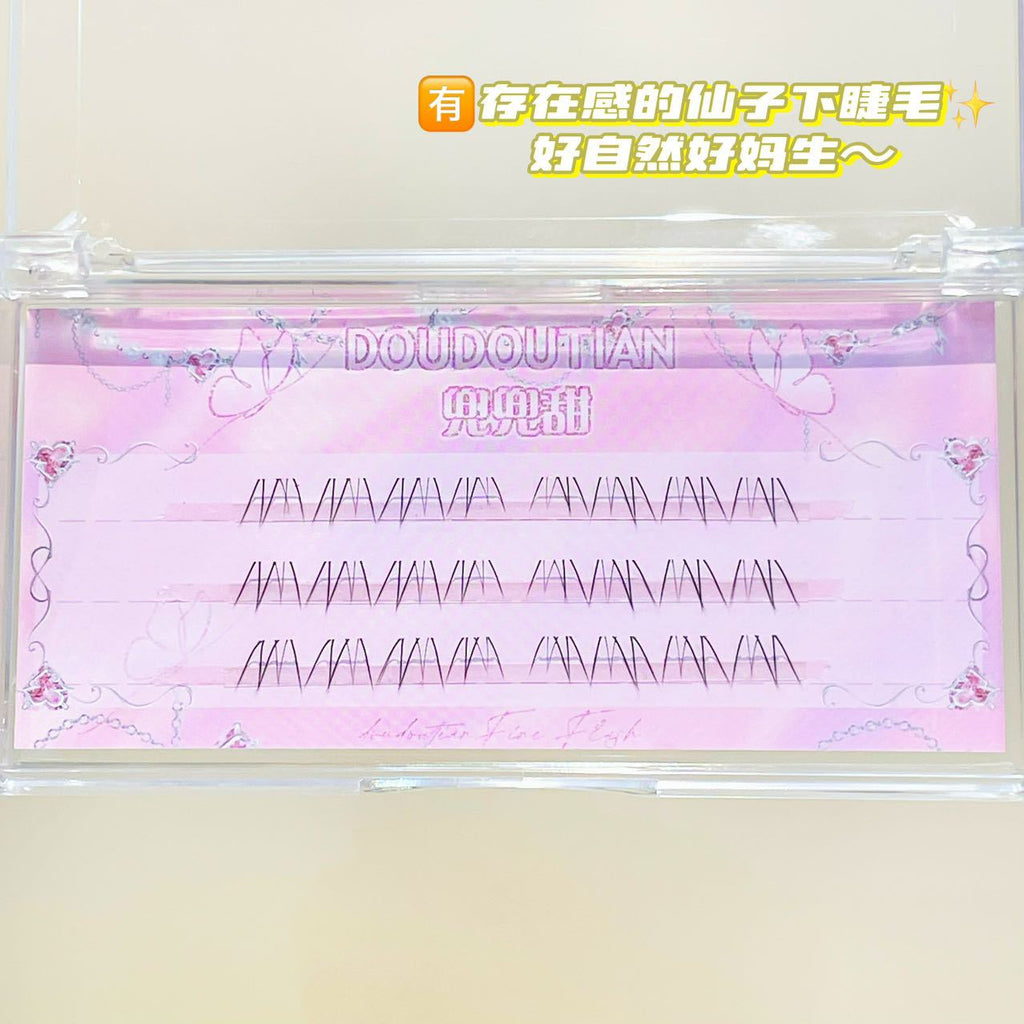 Sweet Little Flower Fairy Eyelashes Light Natural Oblique Flying Fox Transparent Lazy People Pure Desire Plain Mother's False Eyelashes