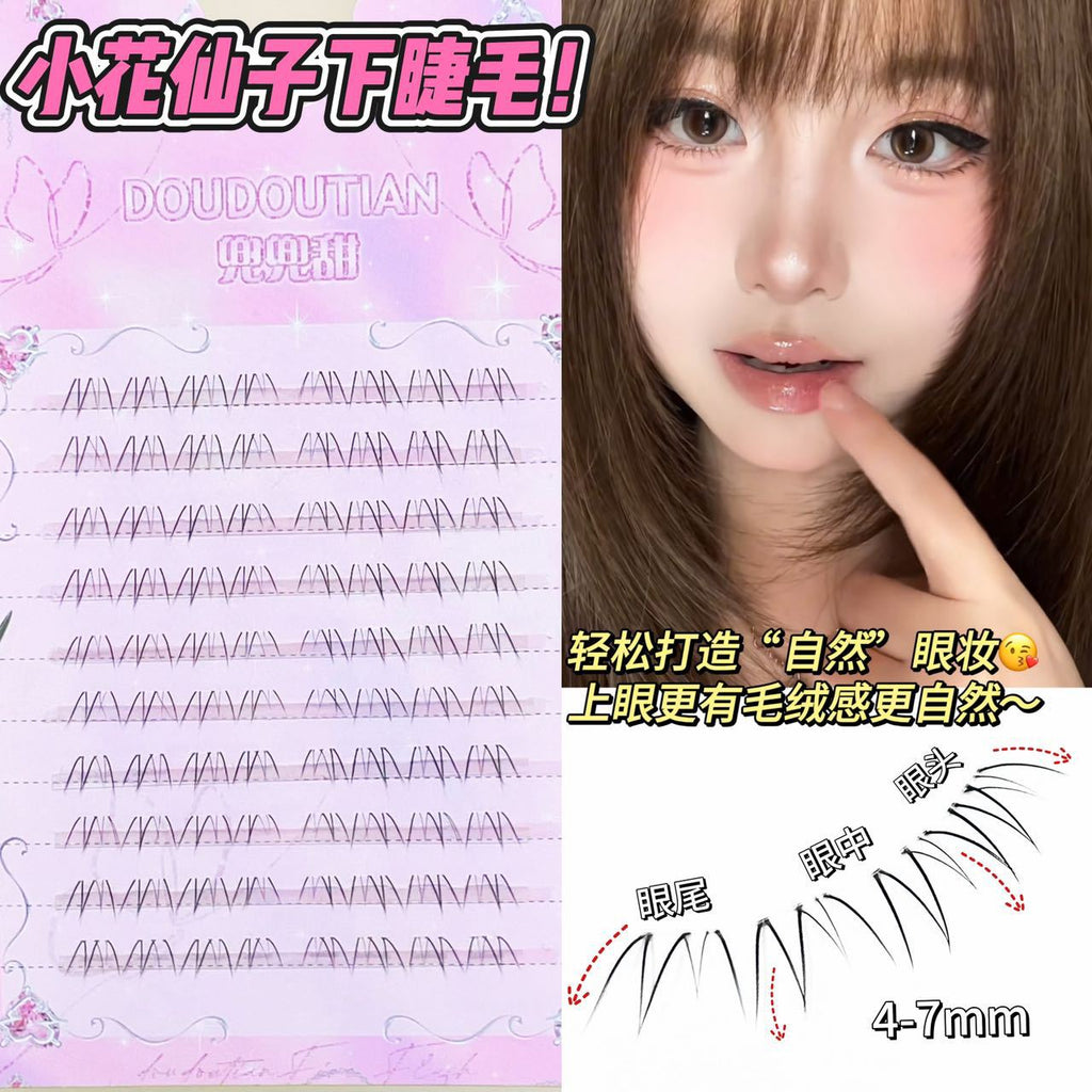 Sweet Little Flower Fairy Eyelashes Light Natural Oblique Flying Fox Transparent Lazy People Pure Desire Plain Mother's False Eyelashes