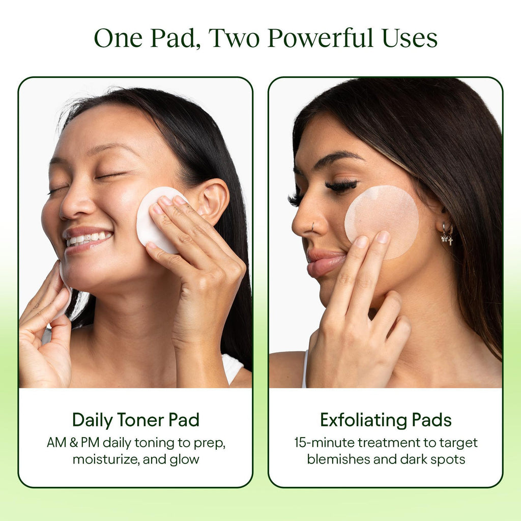 Exfoliating Centella Asiatica Dark Spot and Wrinkle Minimizing Toner Pad