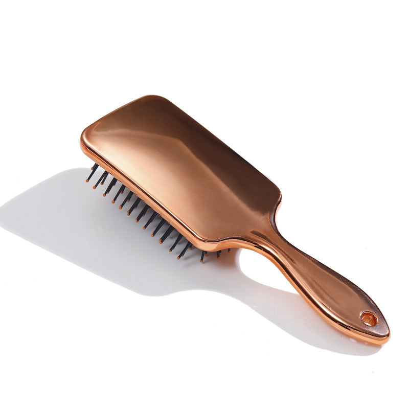 Square Electroplated Rose Gold Hair Massage Scalp Air Cushion Comb Women's Household Hair Shown Air Cushion Comb