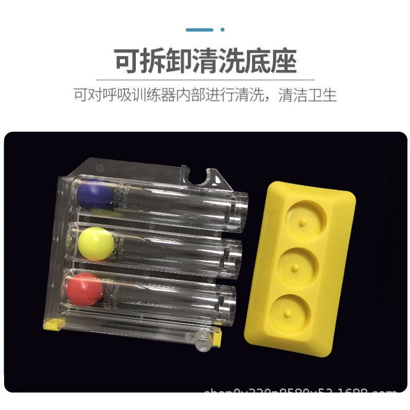 Breathing trainer three ball instrument student lung capacity trainer lung function exercise rehabilitation equipment physical measuring instrument