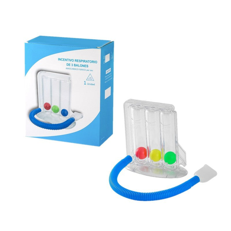 Breathing trainer three ball instrument student lung capacity trainer lung function exercise rehabilitation equipment physical measuring instrument