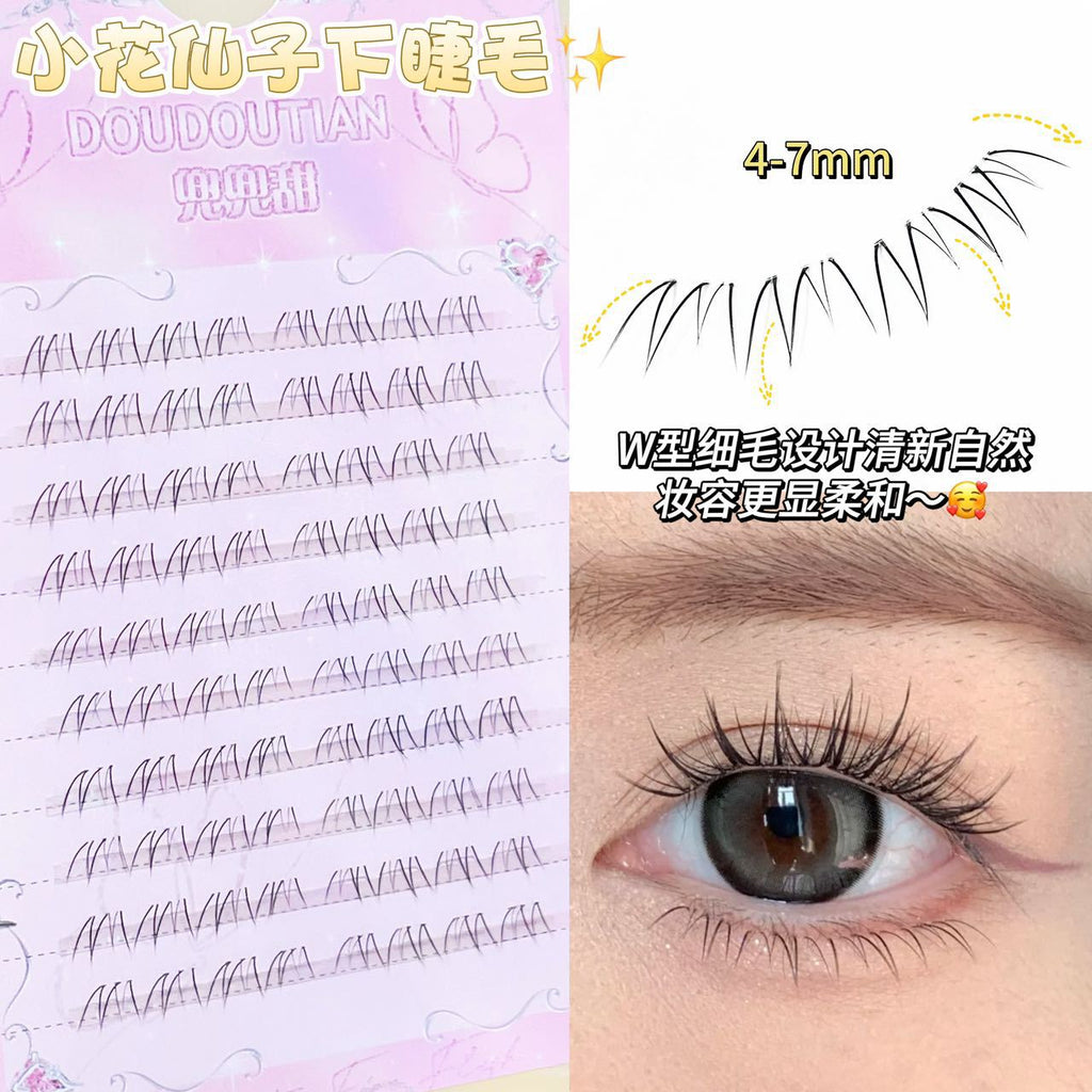 Sweet Little Flower Fairy Eyelashes Light Natural Oblique Flying Fox Transparent Lazy People Pure Desire Plain Mother's False Eyelashes
