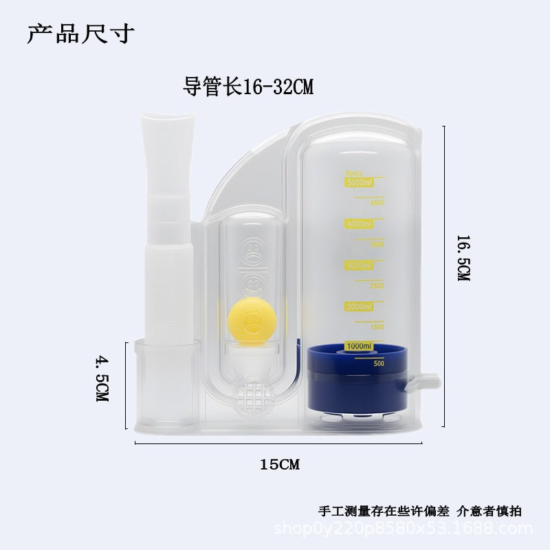 Breathing trainer three ball instrument student lung capacity trainer lung function exercise rehabilitation equipment physical measuring instrument