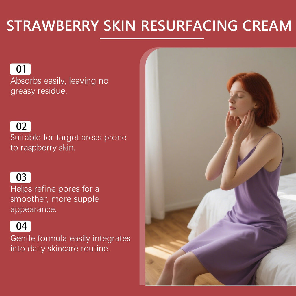 Oceaura Strawberry Body Cream Moisturizes Dry Skin, Softens Rough Skin, and Hydrates the Skin