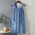 Cross-Border Fashion New Wearable Coral Velvet Suspender Dress Women's Full-Body Sleeveless Bathrobe Absorbent Bathing Skin-Friendly Bath Towel