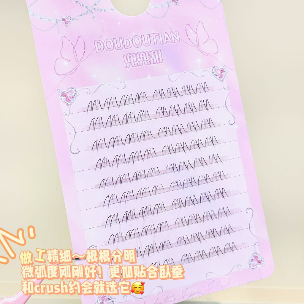 Sweet Little Flower Fairy Eyelashes Light Natural Oblique Flying Fox Transparent Lazy People Pure Desire Plain Mother's False Eyelashes