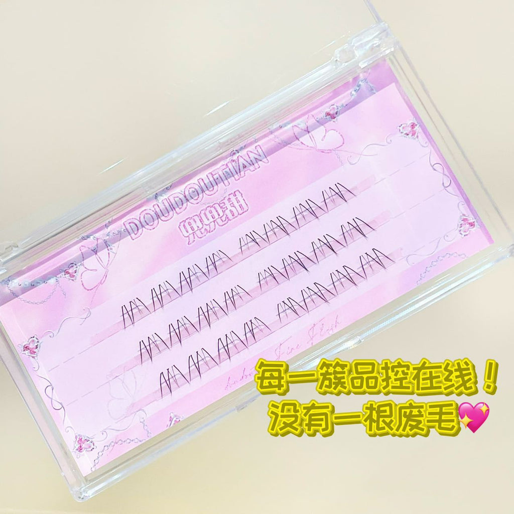 Sweet Little Flower Fairy Eyelashes Light Natural Oblique Flying Fox Transparent Lazy People Pure Desire Plain Mother's False Eyelashes