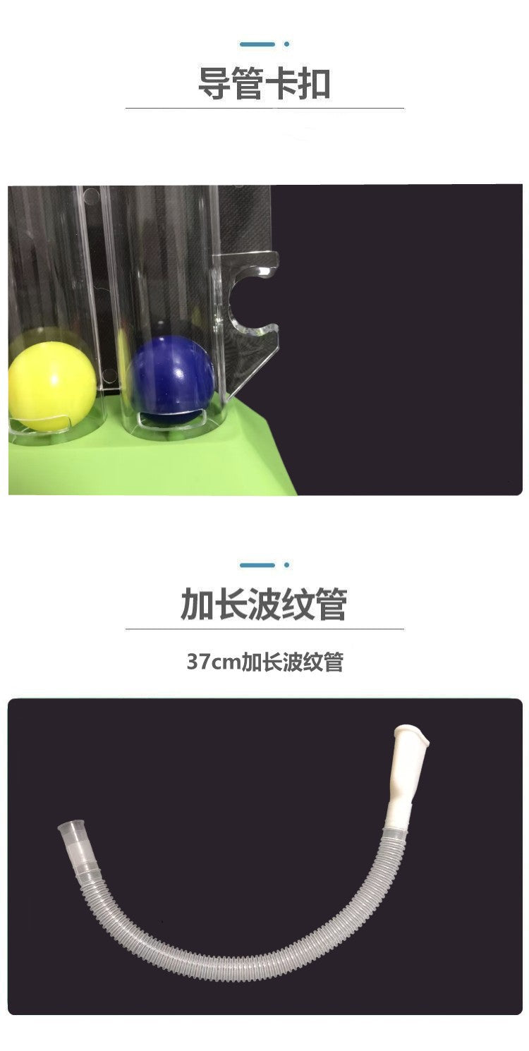 Breathing trainer three ball instrument student lung capacity trainer lung function exercise rehabilitation equipment physical measuring instrument