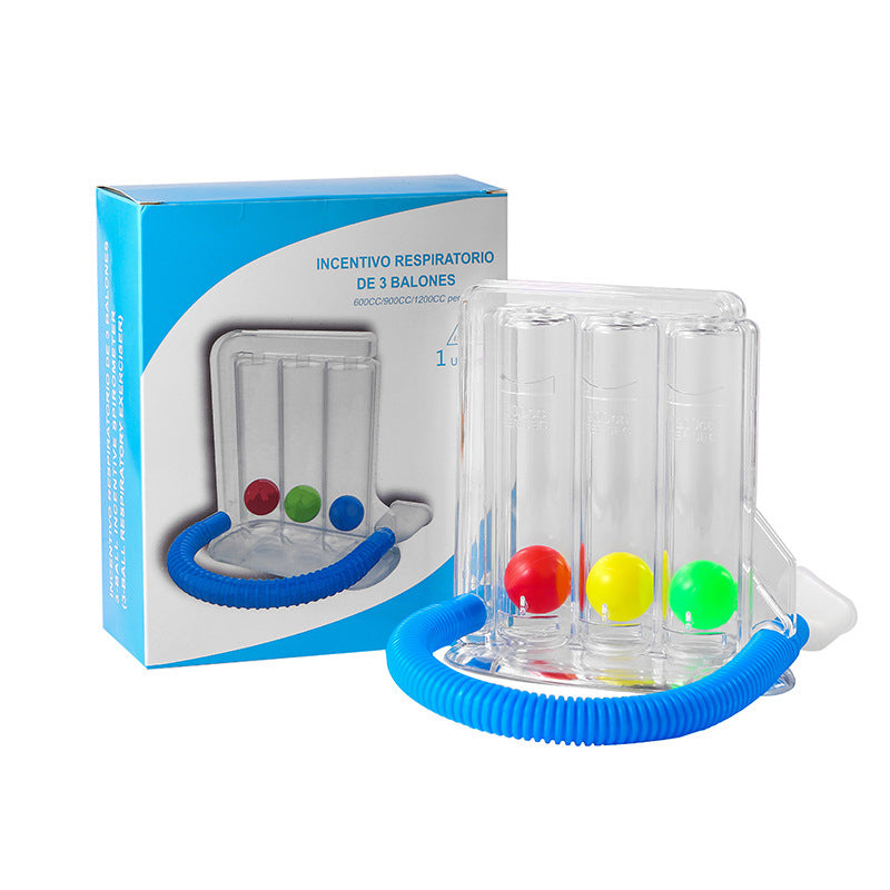 Breathing trainer three ball instrument student lung capacity trainer lung function exercise rehabilitation equipment physical measuring instrument