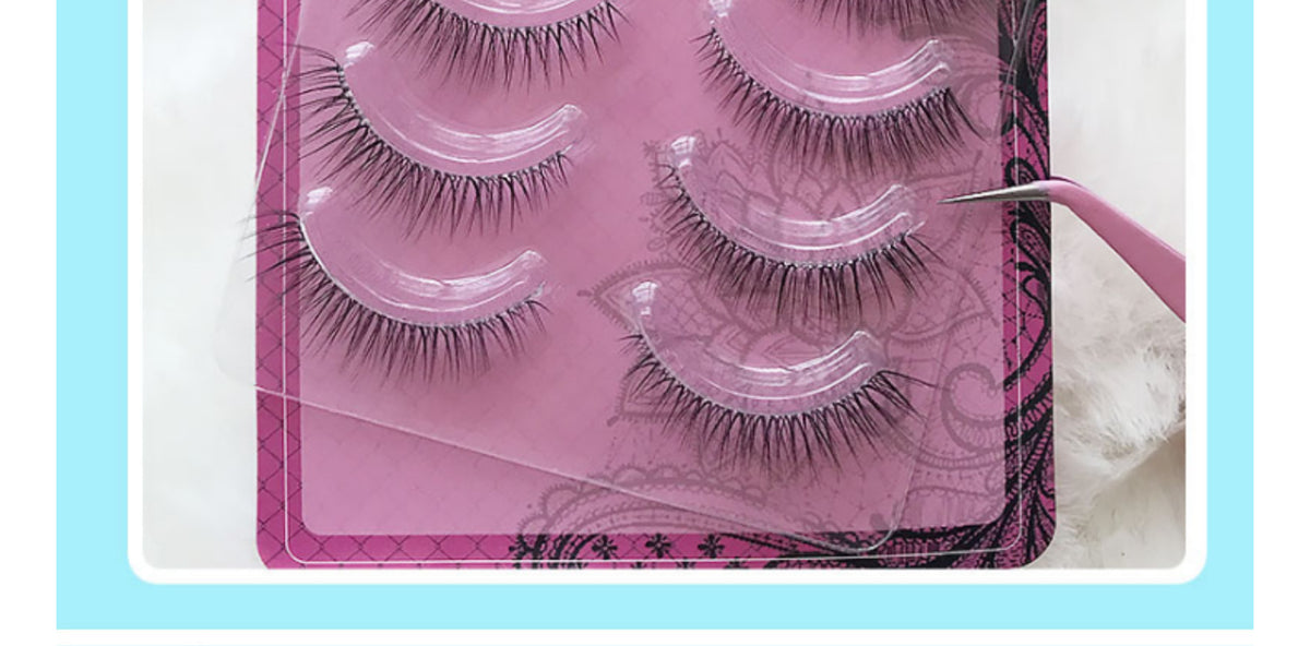 Nanman Xiaofang Baiyueguang Korean Jennie's Same Style Eye Tail Lengthening Natural Daily False Eyelashes Curled