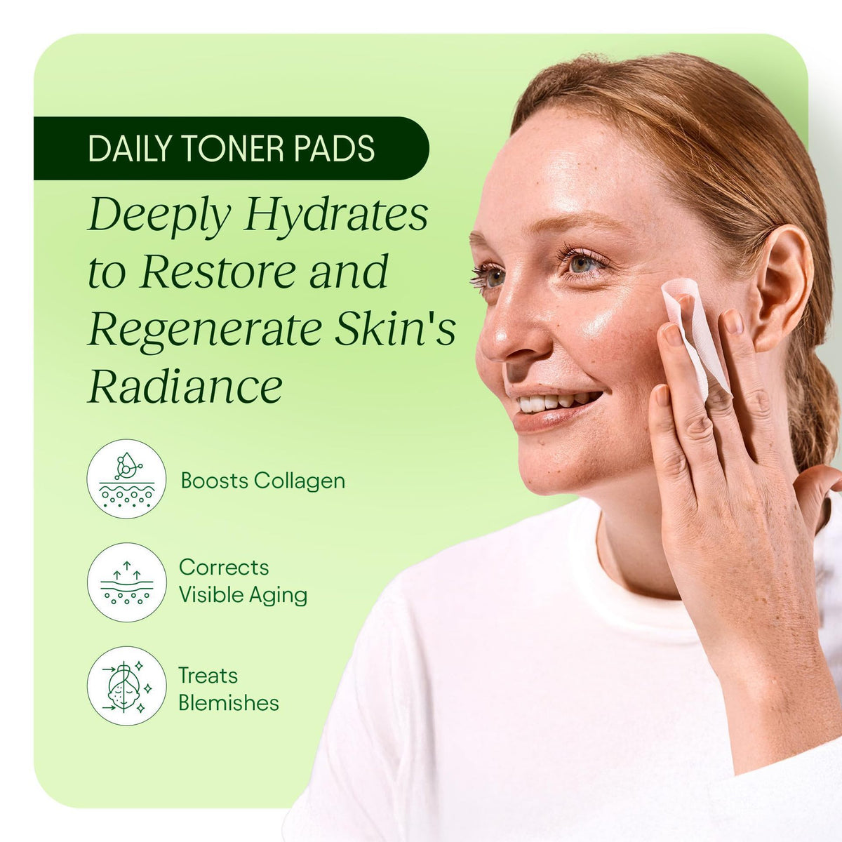 Exfoliating Centella Asiatica Dark Spot and Wrinkle Minimizing Toner Pad