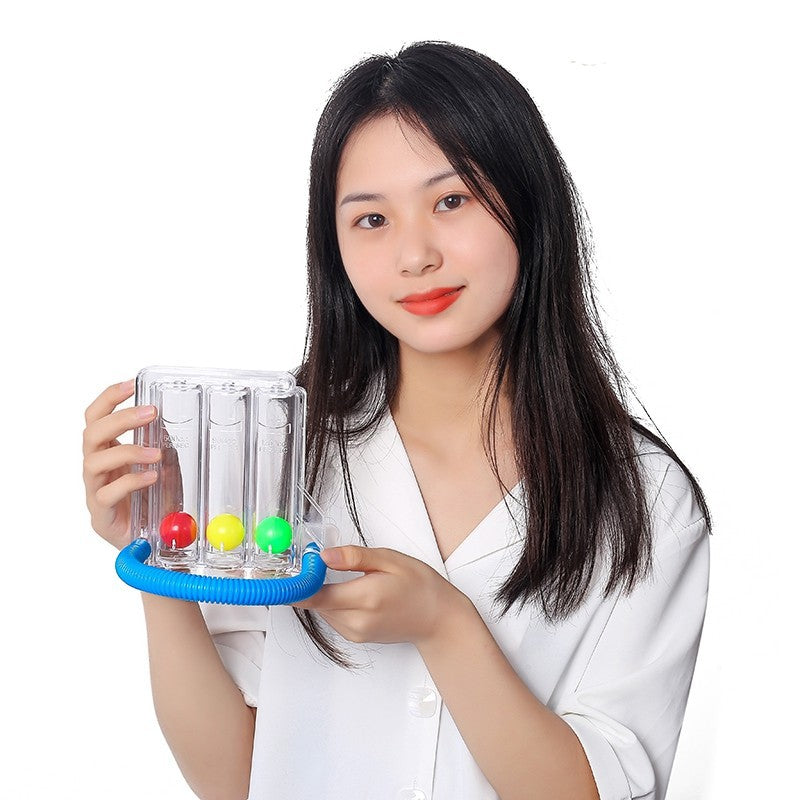 Breathing trainer three ball instrument student lung capacity trainer lung function exercise rehabilitation equipment physical measuring instrument