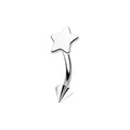MZ 1Pcs F136 Titanium Eyebrow Stud Pointed Cone Round Ball Star Curved Rod Internal Thread 16G Earrings Body Piercing Jewelry