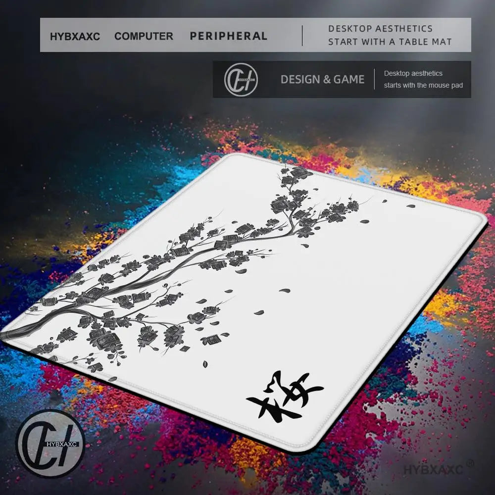 1Pc Japan Sakura Gaming Mouse Pad Laptops Deskmat Cherry Blossom Small Mousepad Office Carpet Gamer Keyboard Computer Desk 22x18