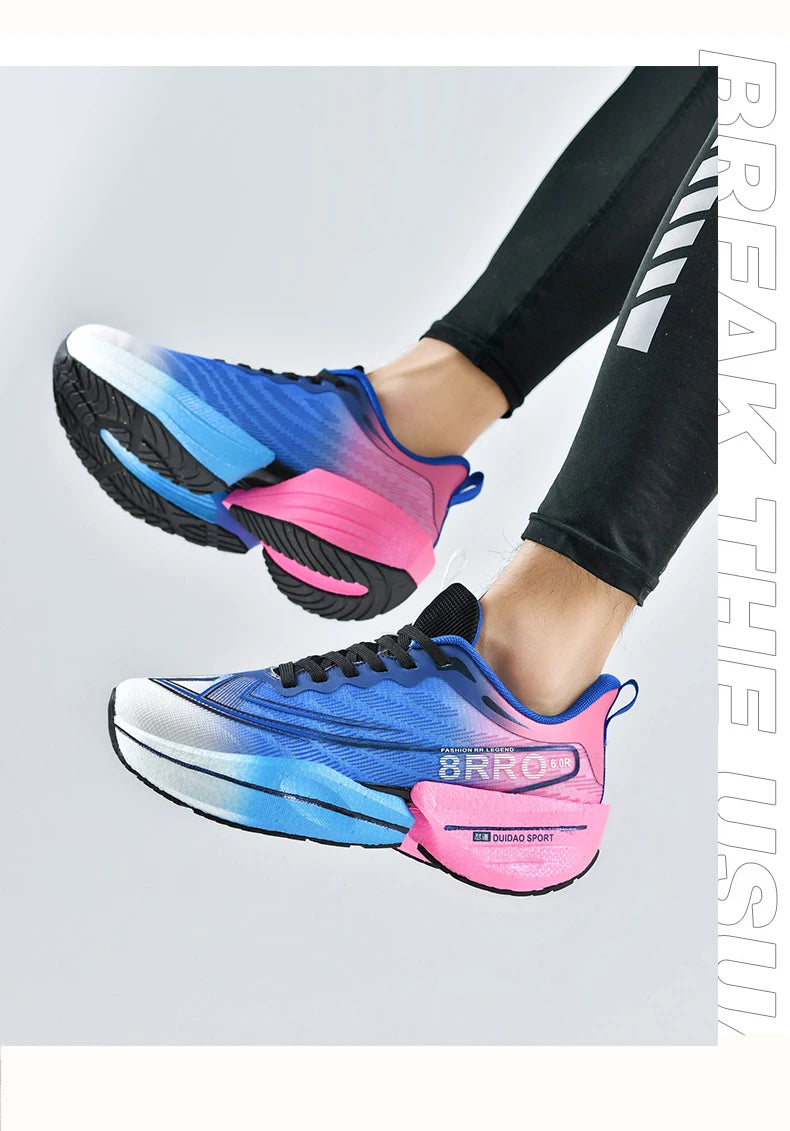 Breathable Men's Athletic Sneakers Marathon Carbon Board Basketball Walking Sneakers Women Lightweight Casual Running Shoes Men