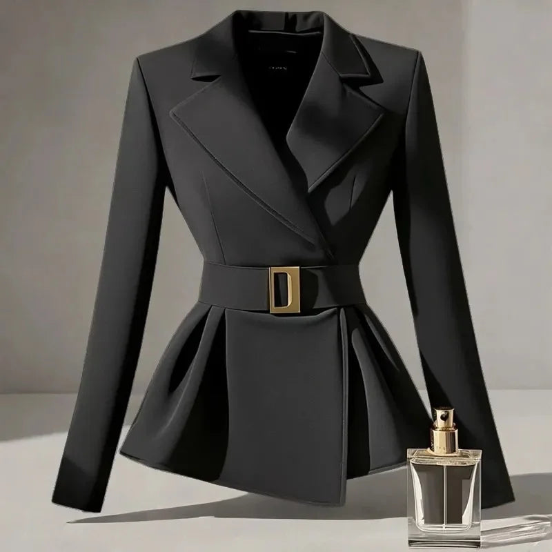Spring Autumn 2025 New Blazer Suit Jacket  Women High-End Fashion Black Blazers Femme Casual All-match Slim Blazers Ladies