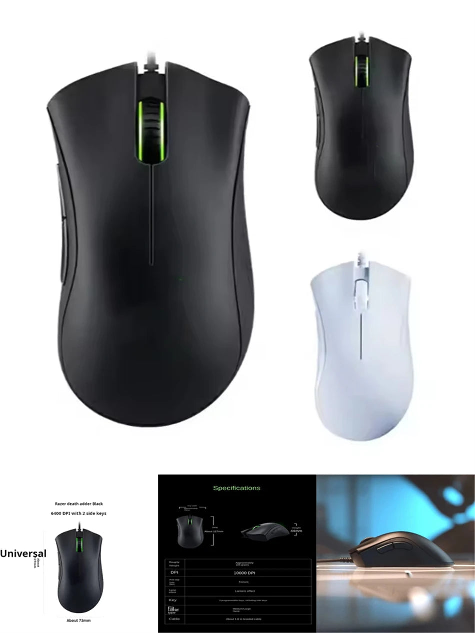 New Original Wired Gaming Mouse Optical Sensor 6400 DPI Gaming Mouse For Laptop Optical Mouse Light Speed Mouse