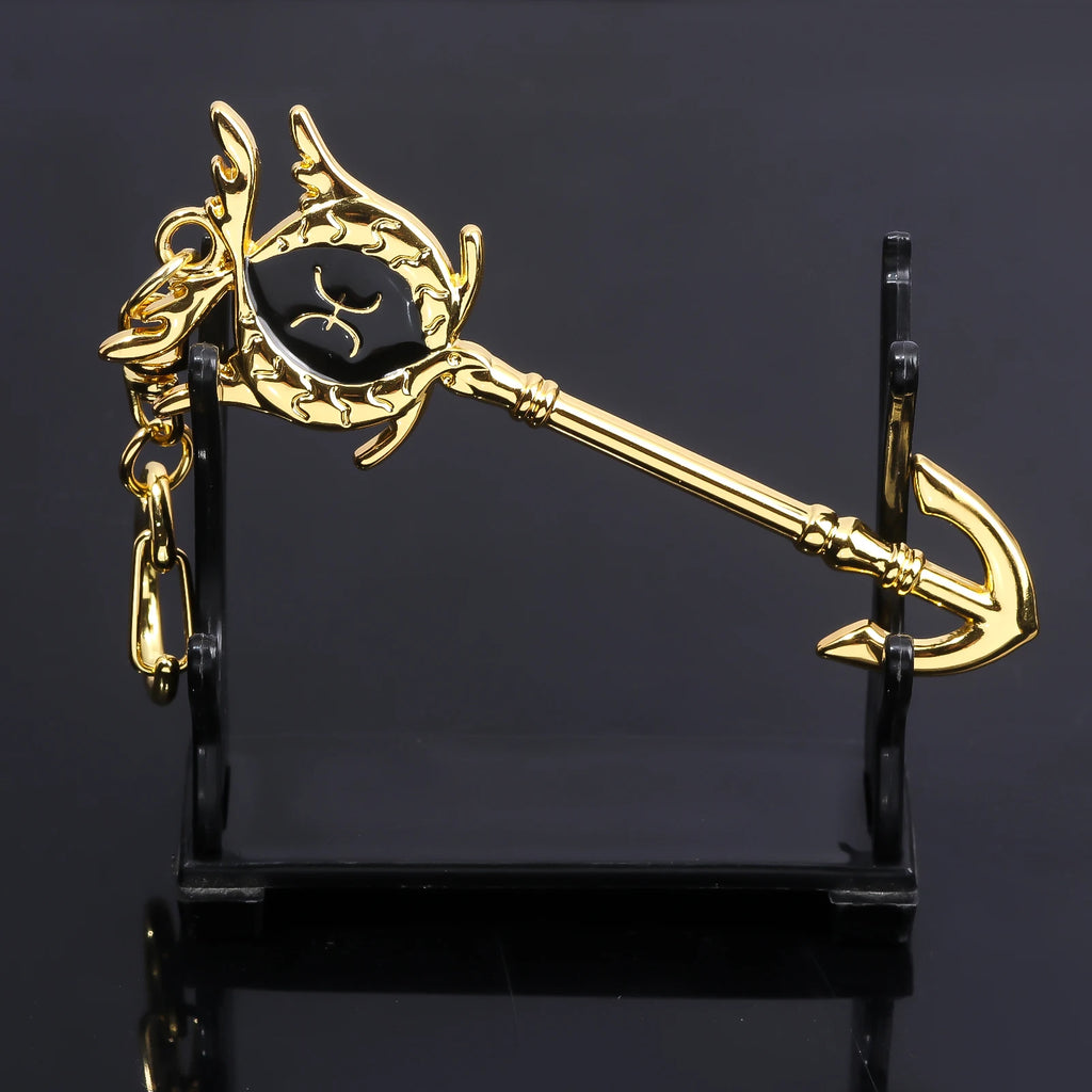 Anime Fairy Tail 12 Constellation Keychain Western Zodiac Star Spirit Magician Summoning Key Unisex Jewelry Accessories Gift