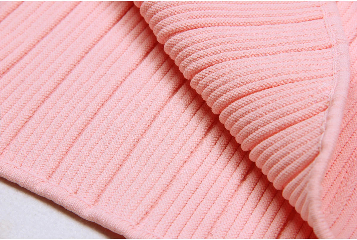 High Quality Summer 2024 New Short Sleeve Little Fragrance Dress Fashionable And Versatile Lady Celebrity Short Knit Skirt