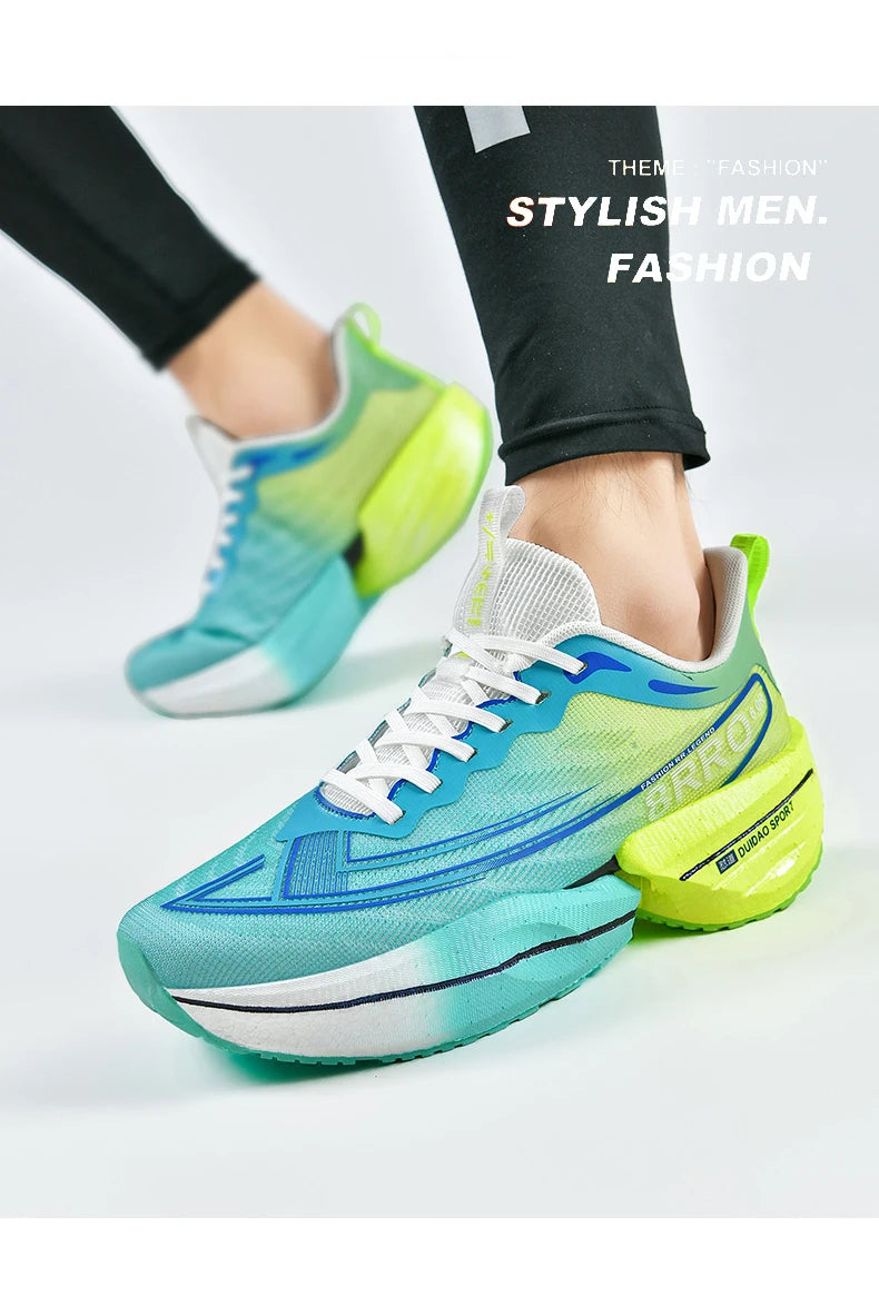 Breathable Men's Athletic Sneakers Marathon Carbon Board Basketball Walking Sneakers Women Lightweight Casual Running Shoes Men