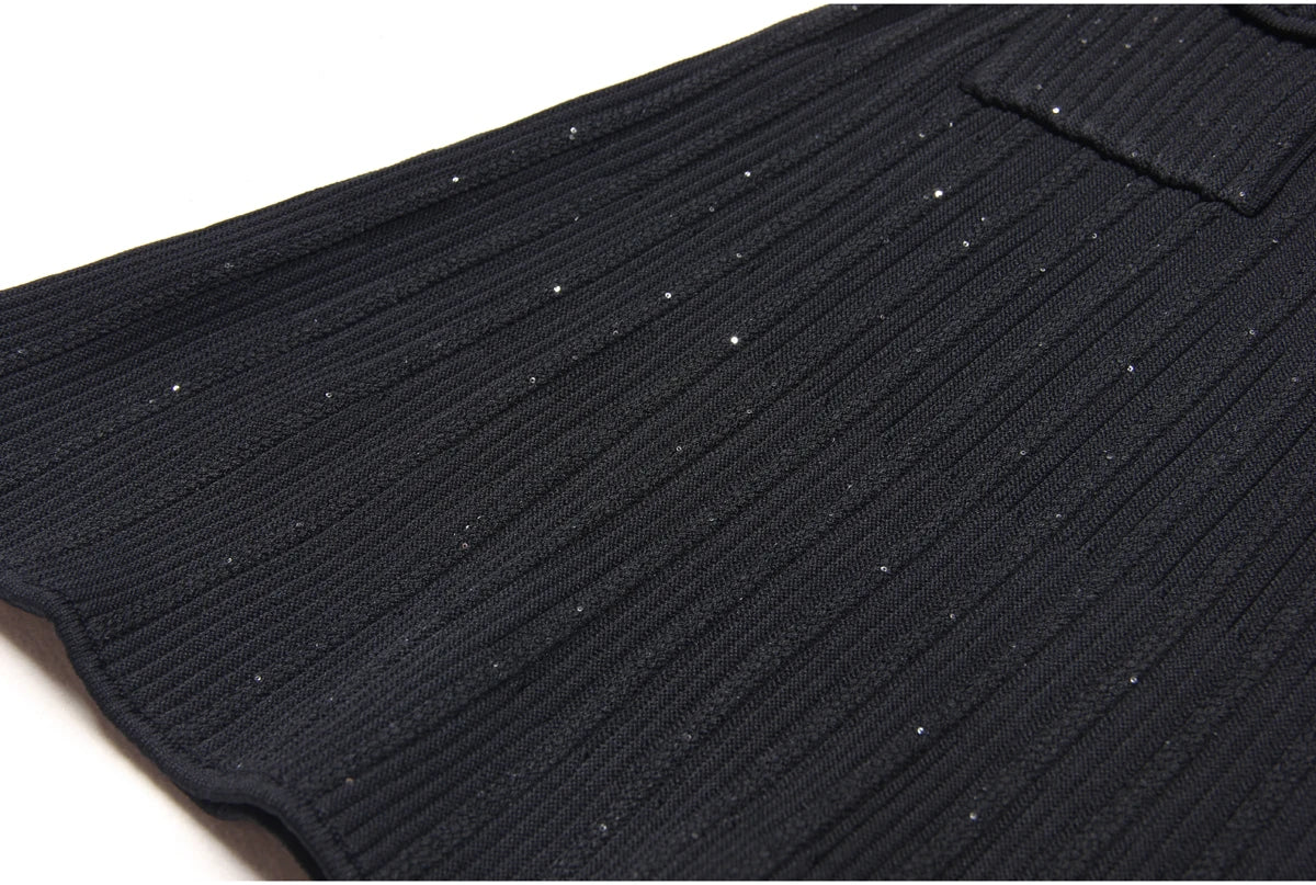 High Quality Summer 2024 New Short Sleeve Little Fragrance Dress Fashionable And Versatile Lady Celebrity Short Knit Skirt