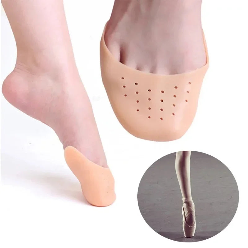 Non-slip Shoe Insole for Women Foot Care Silicone Toe protection Forefoot Pads Insoles Comfortable Shoe Pad Pain Relief Silicone