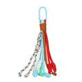 2025 Fashion New Colorful Nylon Rope Hand Woven Tassel Keychain, Charming Mobile Phone Bag Pendant Jewelry