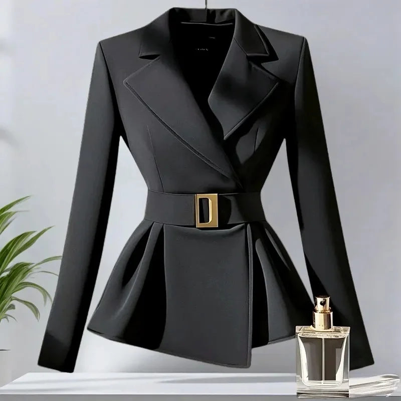 Spring Autumn 2025 New Blazer Suit Jacket  Women High-End Fashion Black Blazers Femme Casual All-match Slim Blazers Ladies