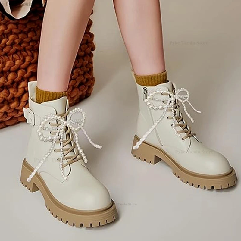 2pcs Shoelace Decorative Buckle Handmade Shoes Clip Double Layered Pearl Bead Bowknot Charm Bag Key Chain Pendant Accessories