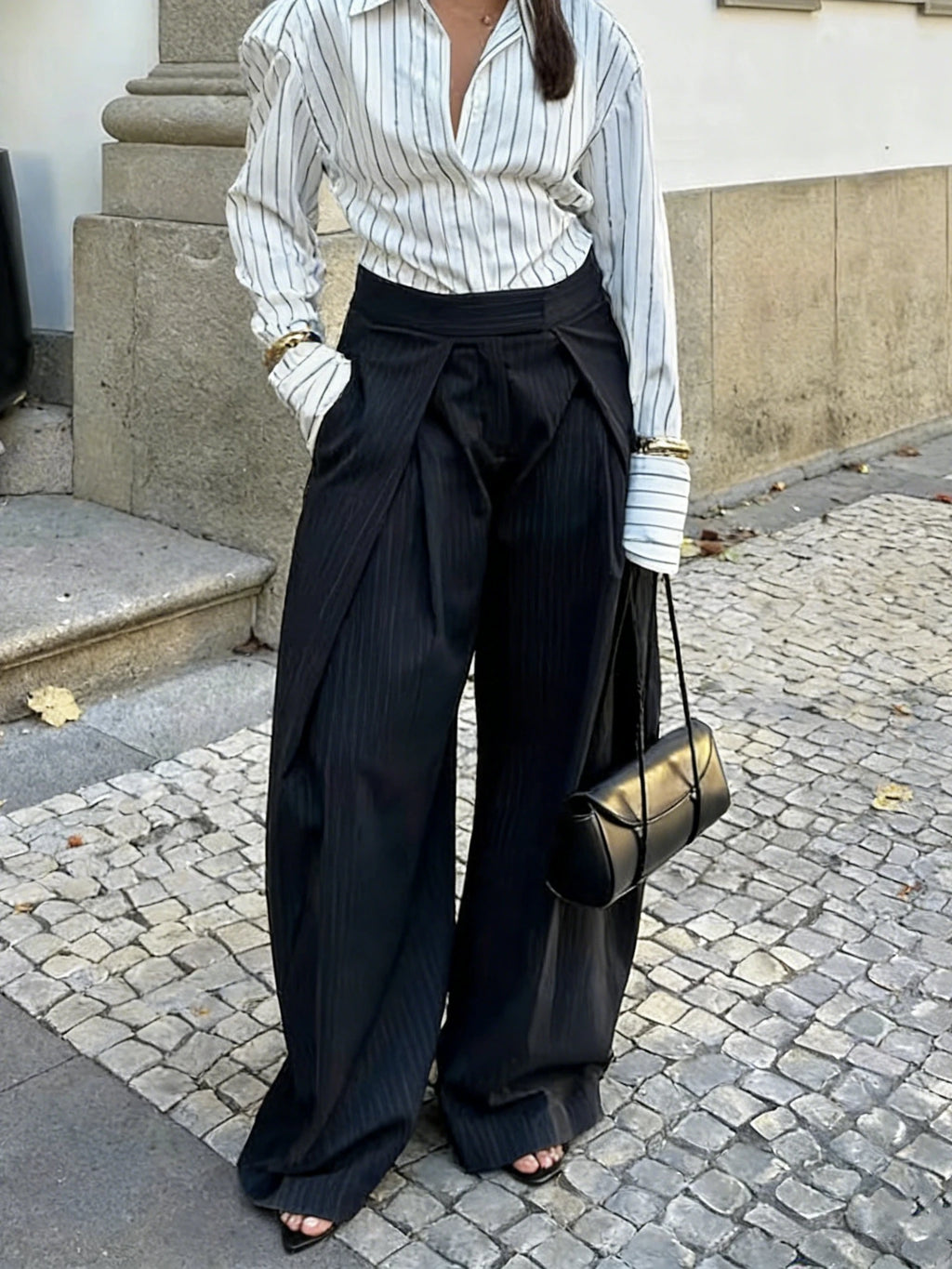 Fashion Army Green Loose Wide Leg Pants Women Casual Zip-up Pocket Pleated Long Trousers High Street Chic Long Pants 2026 New