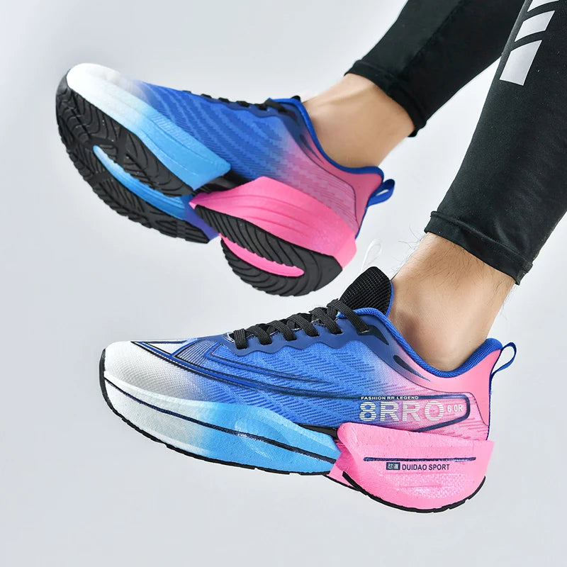 Breathable Men's Athletic Sneakers Marathon Carbon Board Basketball Walking Sneakers Women Lightweight Casual Running Shoes Men