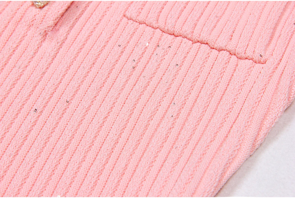 High Quality Summer 2024 New Short Sleeve Little Fragrance Dress Fashionable And Versatile Lady Celebrity Short Knit Skirt