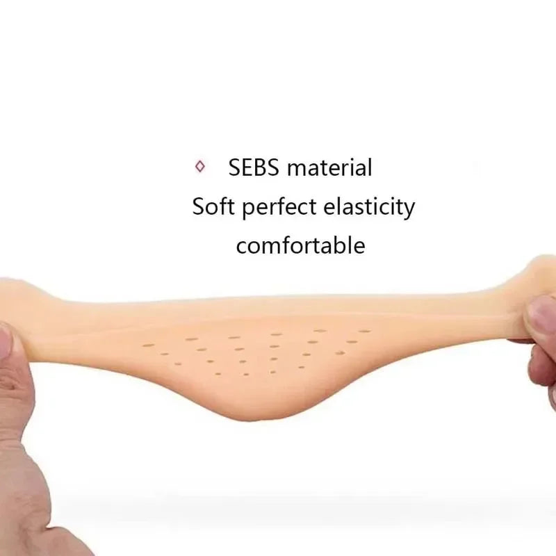 Non-slip Shoe Insole for Women Foot Care Silicone Toe protection Forefoot Pads Insoles Comfortable Shoe Pad Pain Relief Silicone