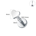 1/5PCS Titanium Threadless Labret Studs Piercing 16G Star Push Pin Cartilage Helix Tragus Earrings for Women Lip Stud Earrings