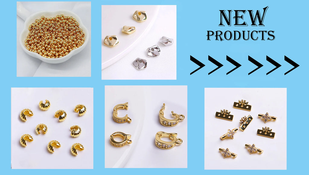 14K Gold Plated Round Hoop Earring Clasps Fitting Base Findings,Clasp For Earrings,DIY Jewelry Making Accessories Wholesale