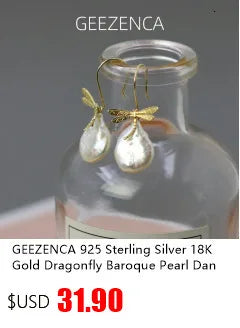 GEEZENCA 925 Silver Pearl 3D Swallow Bird Statement Earrings Women Designer Trendy Dainty Unique Stud Earring Party Gift For Her