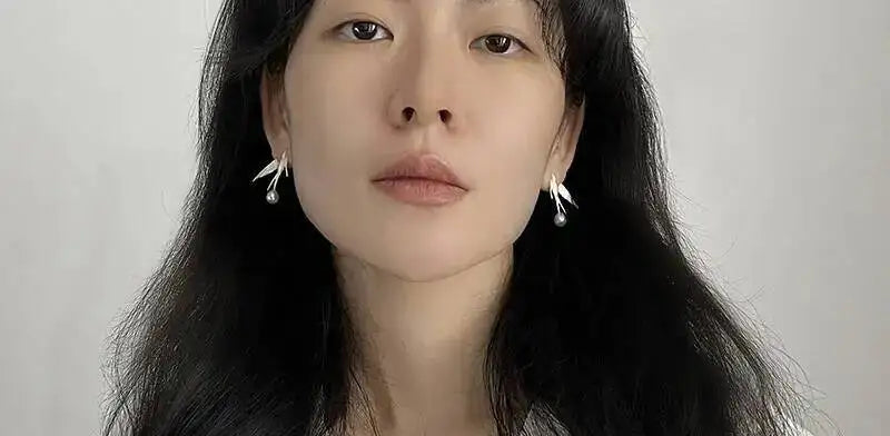 GEEZENCA 925 Silver Pearl 3D Swallow Bird Statement Earrings Women Designer Trendy Dainty Unique Stud Earring Party Gift For Her