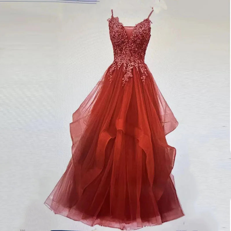 Stage Host Dresses Engagement wedding Sexy Halter Strap Dress Girls Party Dinner Dress Student Graduation Celebration Dress 2025