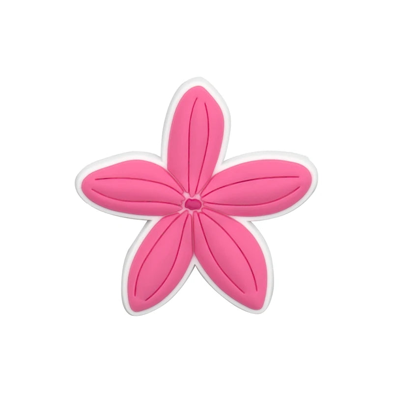 1/10pcs Ginger Flower Shoe Charms for DIY Women Girls Pink Flower Shoe Accessories Decoration Ear of Wheat Pin Clog for Kids