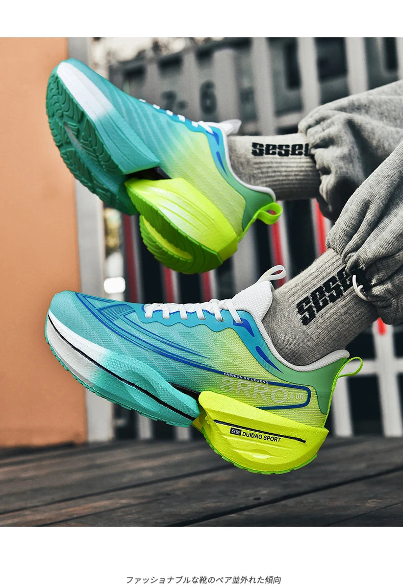 Breathable Men's Athletic Sneakers Marathon Carbon Board Basketball Walking Sneakers Women Lightweight Casual Running Shoes Men