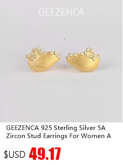 GEEZENCA 925 Silver Pearl 3D Swallow Bird Statement Earrings Women Designer Trendy Dainty Unique Stud Earring Party Gift For Her