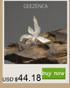 GEEZENCA 925 Silver Pearl 3D Swallow Bird Statement Earrings Women Designer Trendy Dainty Unique Stud Earring Party Gift For Her